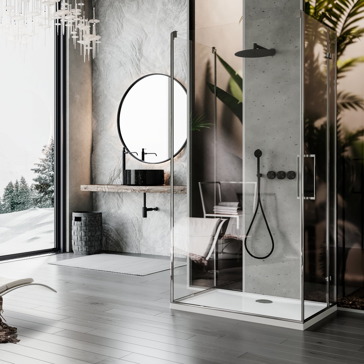 Brodzik prostokątny posadzkowy LIDER