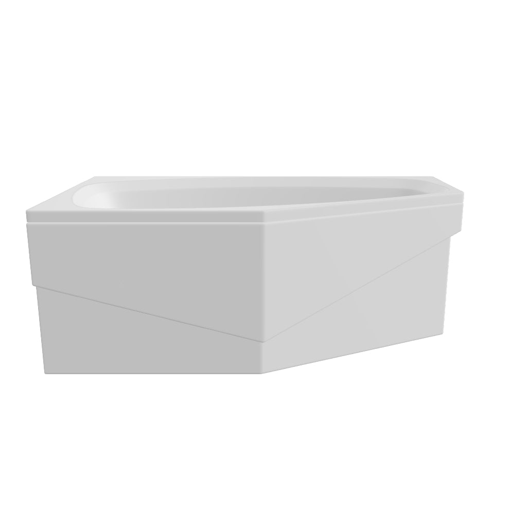 Załaduj model 3D do przeglądarki galerii, Wanna narożna asymetryczna MARIKA 140 x 80 cm