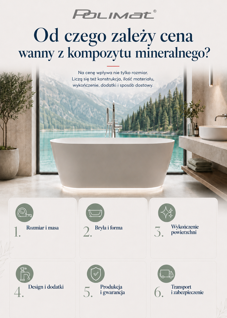 Ile kosztuje wanna z kompozytu mineralnego i od czego zależy cena?