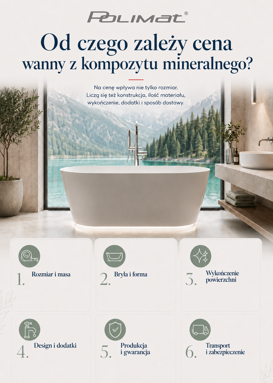 od czego zależy cena wanny z kompozytu