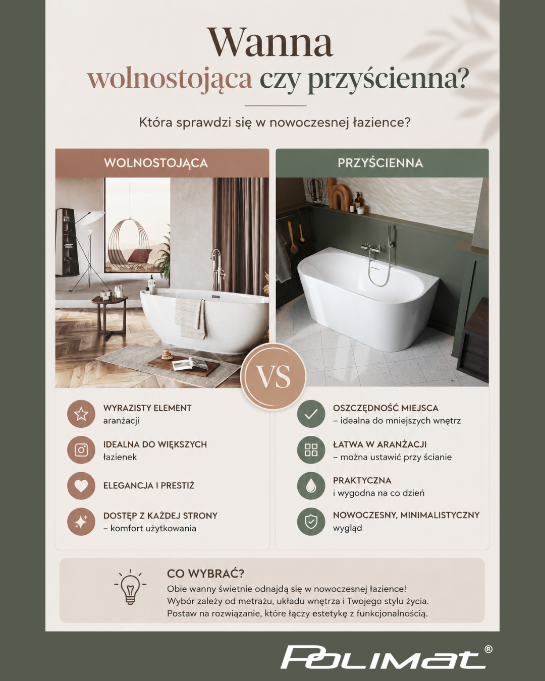 wanna wolnostojąca czy przyścienna